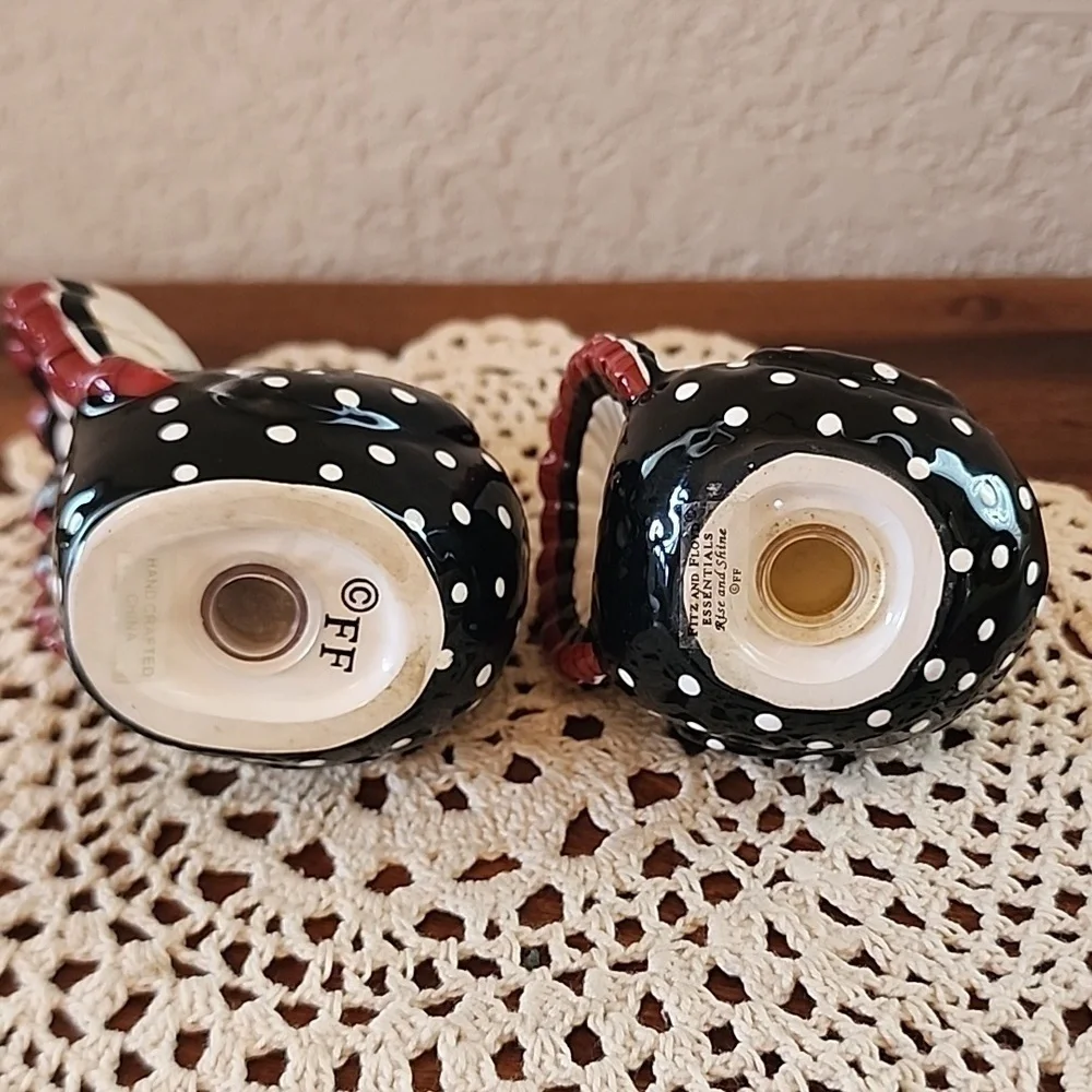 Fitz and Floyd Rise and Shine Chicken & Rooster Salt and Pepper Shaker S…